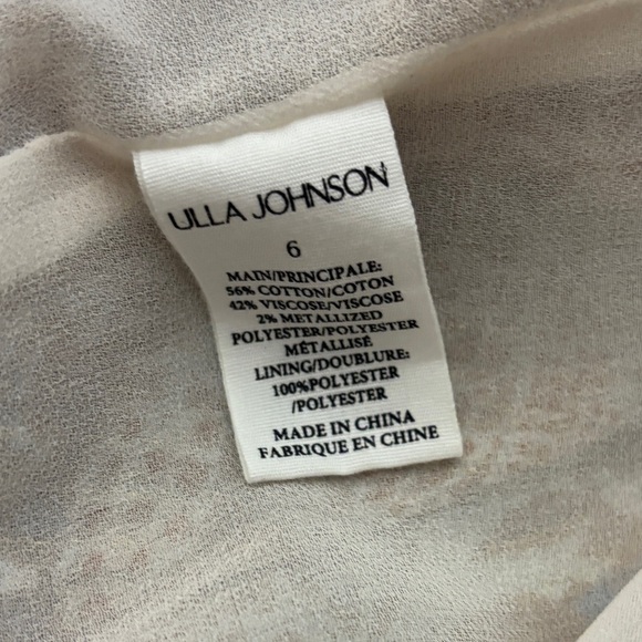 Ulla Johnson Maja Feldspar Paisley Chiffon Minidress Size 6 Long Sleeve EUC - Picture 12 of 16